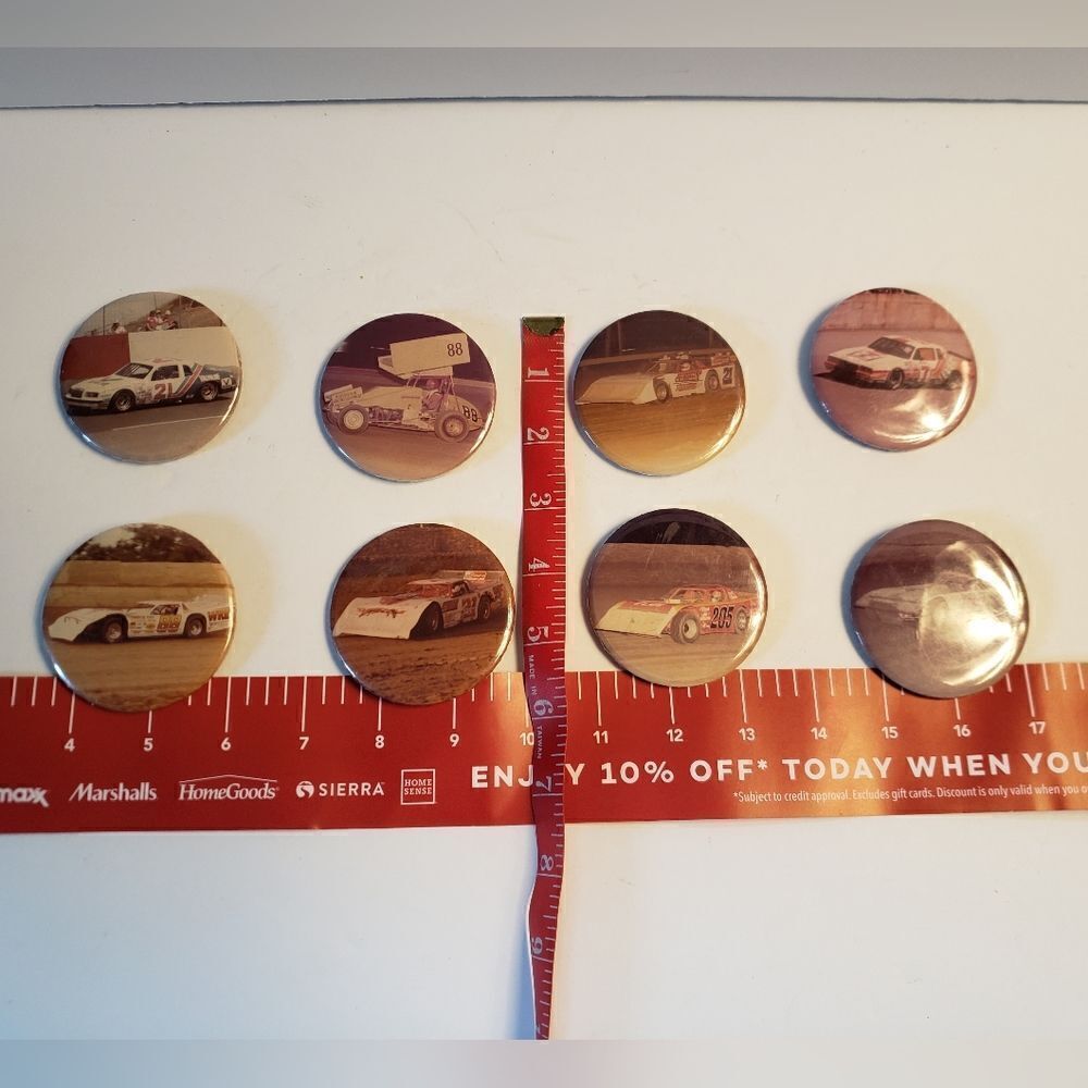 Racing Pinback Buttons (8) - Picture 12 of 12